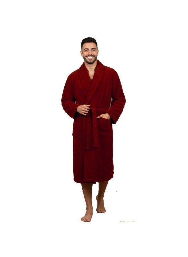 Men's fur robe for warmth